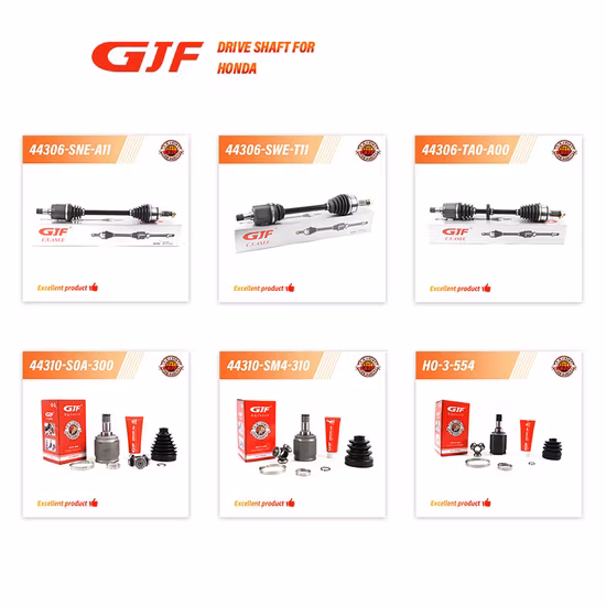 Gjf Brand One Stop Service Assale CV anteriore e posteriore Giunto omocinetico per Toyota Corolla Zze12 Altis Wish 1.8 2001
